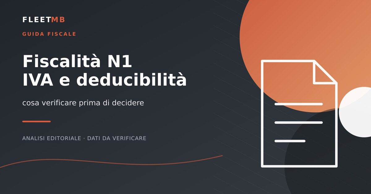Illustrazione editoriale di un documento fiscale con una verifica per un veicolo commerciale N1