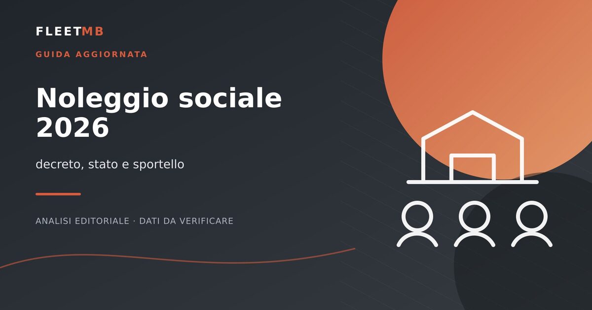 Illustrazione editoriale di un edificio pubblico e persone per la guida informativa sul noleggio sociale 2026